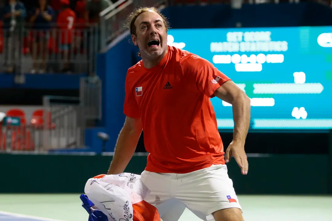 Fotograf&iacute;a de archivo del capit&aacute;n del equipo chileno de tenis para los Juegos Ol&iacute;mpicos de Par&iacute;s 2024, Nicolas Massu. EFE/ Osvaldo Villarroel
