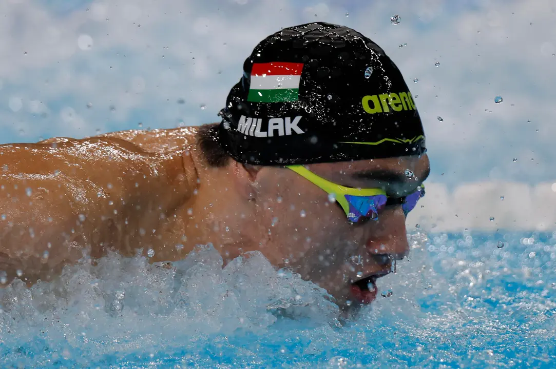 El nadador h&uacute;ngaro Kristof Milak. EFE/Lavandeira Jr.