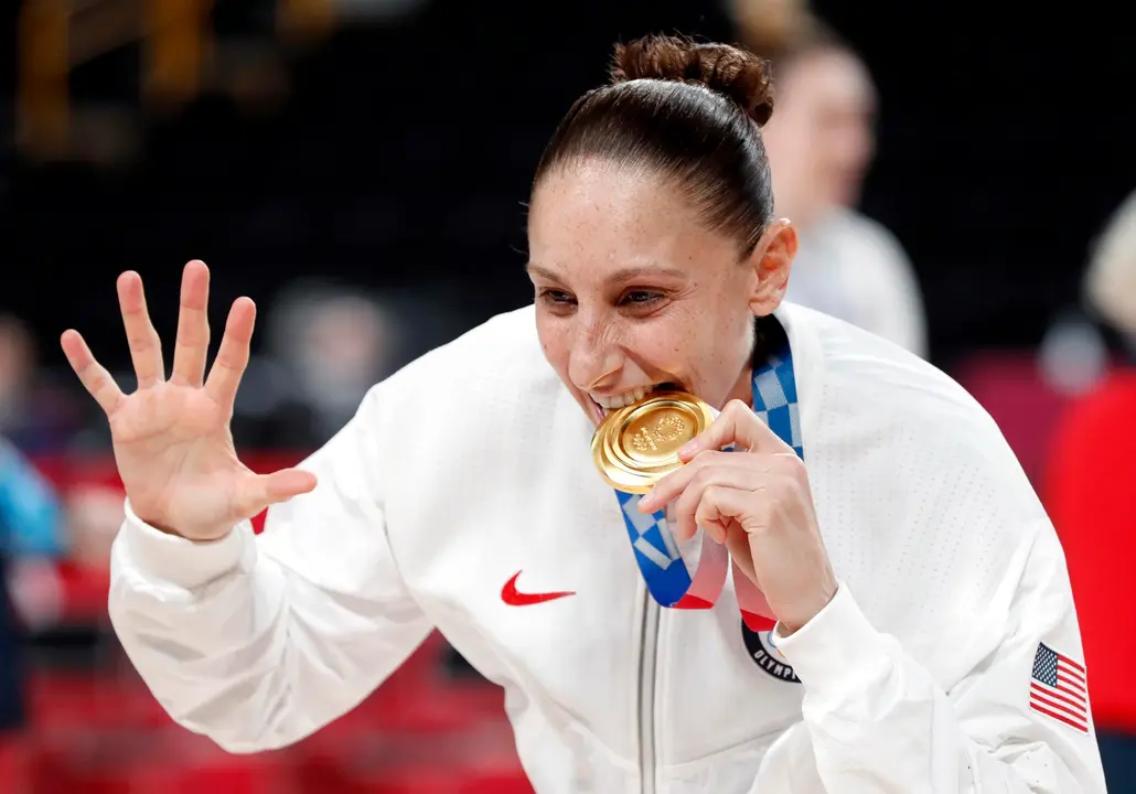 Fotograf&iacute;a de archivo de la basquetbolista estadounidense Diana Taurasi. EFE/KIYOSHI OTA