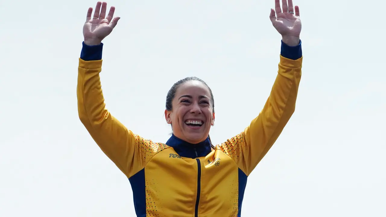 Fotograf&iacute;a de archivo de la deportista colombiana Mariana Paj&oacute;n. EFE/Adriana Thomasa