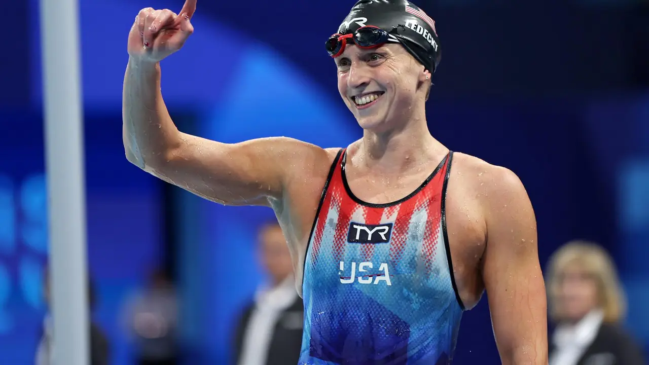 La estadounidense Katie Ledecky en la nadadora con m&aacute;s medallas de oro en la historia de los Juegos Ol&iacute;mpicos EFE/EPA/RITCHIE B. TONGO
