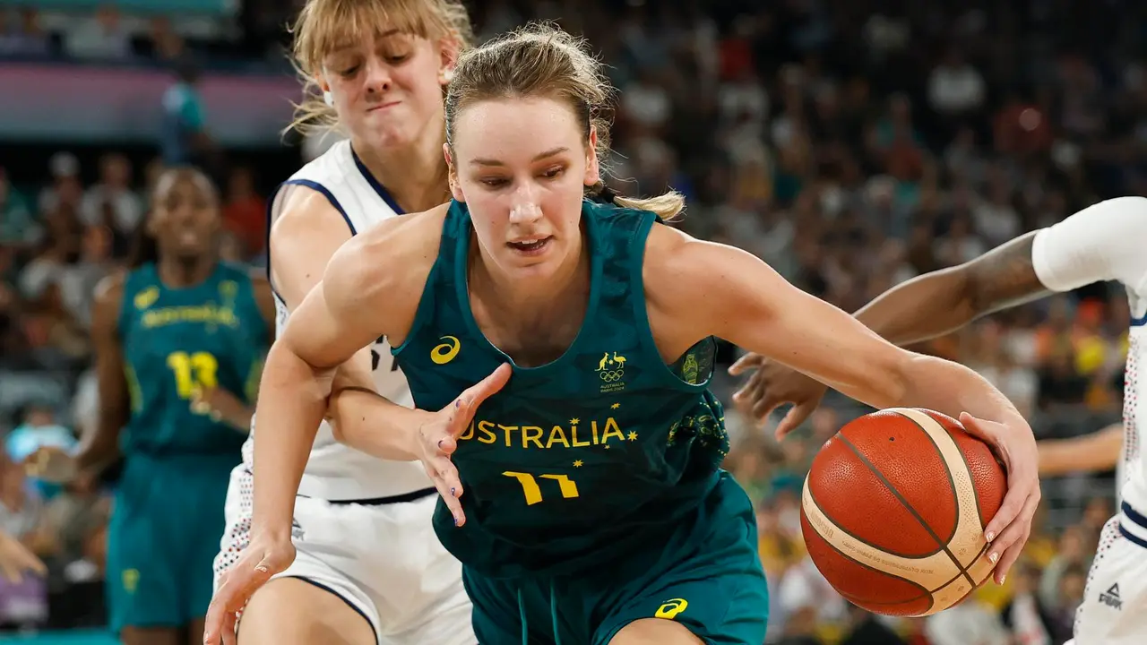 La australiana Alanna Smith durante el parido ante Serbia, este mi&eacute;rcoles. EFE/EPA/CAROLINE BREHMAN