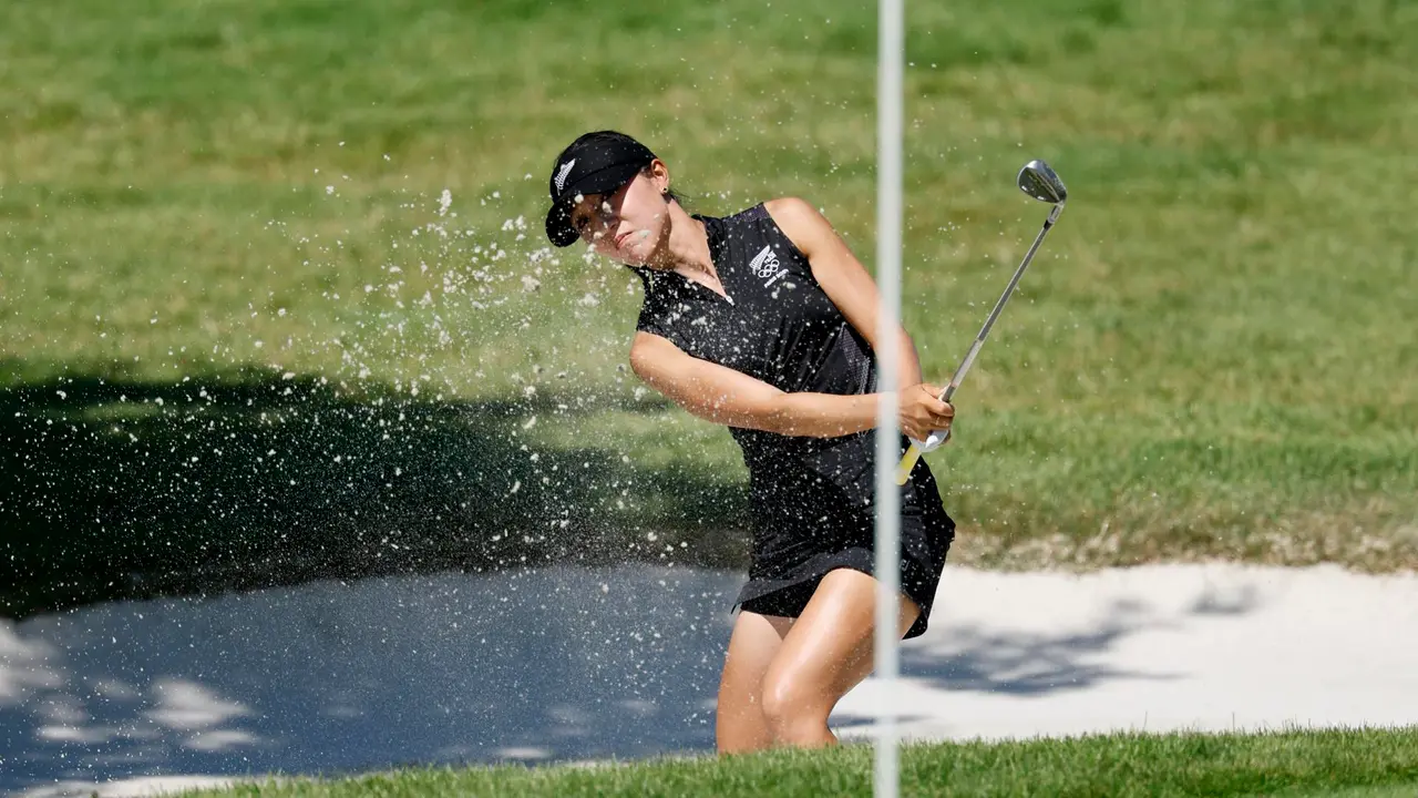 La neozelandesa Lydia Ko en el Le Golf National en Guyancourt, Francia. EFE/EPA/ERIK S. LESSER